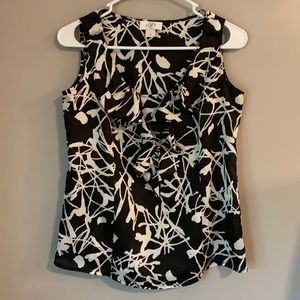LOFT Women’s Petite Printed Ruffle Tanktop